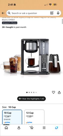 Ninja coffee maker