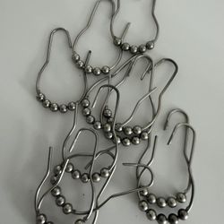 Shower Curtain Liner And Hooks