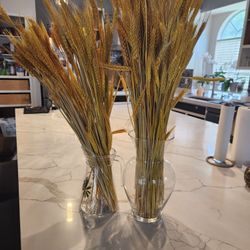 Artificial Dried Wheat Stalk Barley ~200 Pc Props Centerpiece Decor Accent