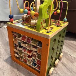 Zany Zoo Wooden Activity Cube 