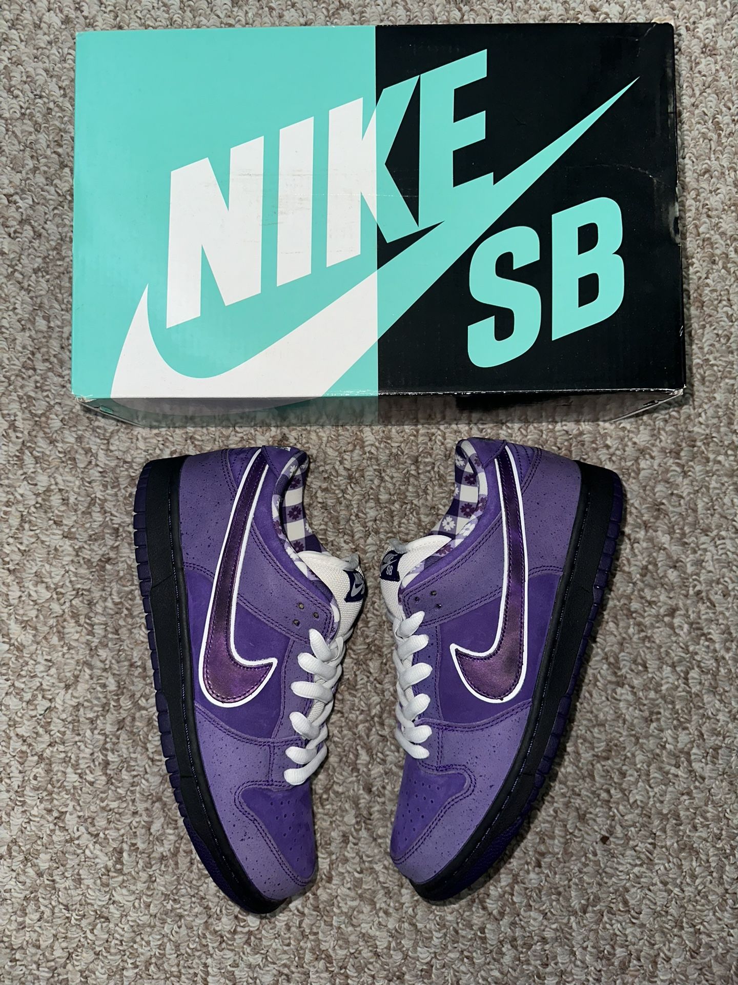 Grail ❤️🔥 Nike Sb Dunk Low "Purple Lobster" Size 8.5 (Worn 1x ) VNDS ❤️🔥