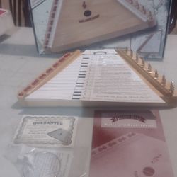 Melody Harp by Trophy Music Co. With Tuning Instructions & 12 Music Sheets.