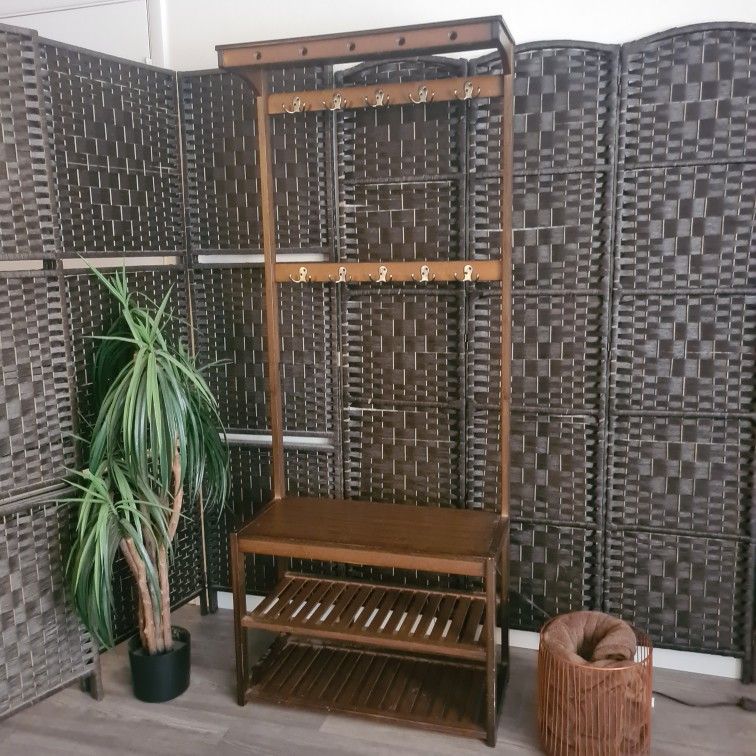 Elite Bloom 4-Tier Coat and Shoe Rack