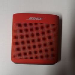 Orange Bose speaker 