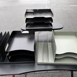 A Lot Of Three Metal Office File Mail Dividers