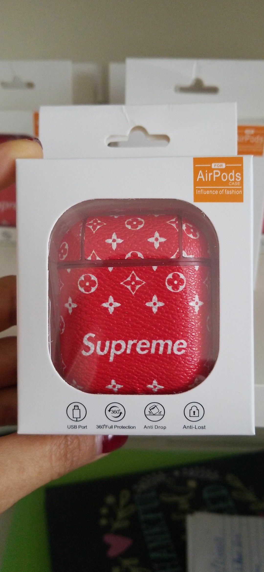 Airpods Supreme Red Color for IPhone