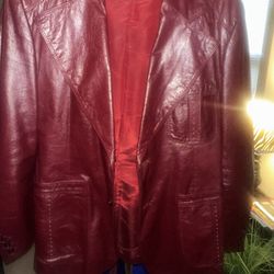 Vintage Etienne Aigner Leather Blazer