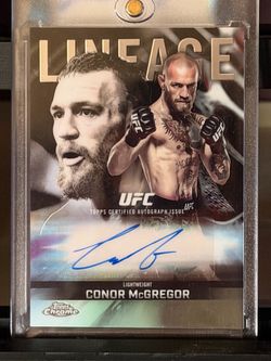 Conor mcgregor lineage auto topps chrome 2026