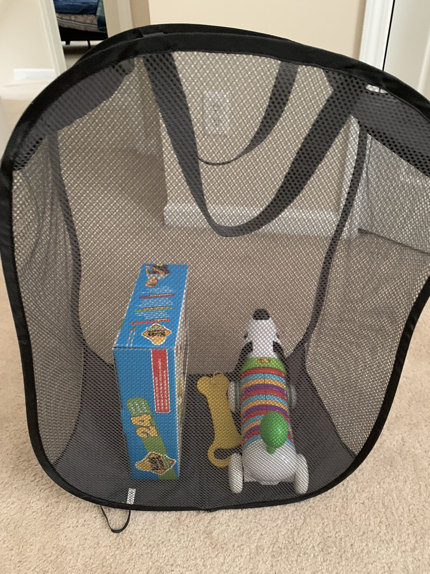  Baby Cloth Holder (basket) With 2 Toys