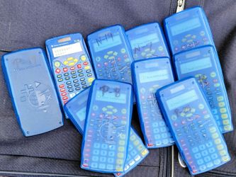 9 pcs ti-15 solar calculators for school