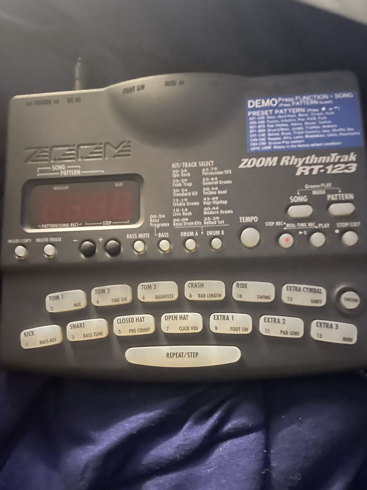 Zoom Rhythmtrak RT123 Drum Machine