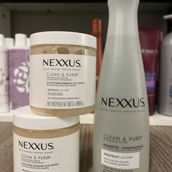 nexxus hair care clean and pure scalp scrub and shampoo $20