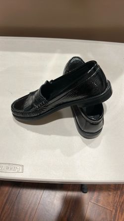 San Marino Textured patent leather loafers sz 8