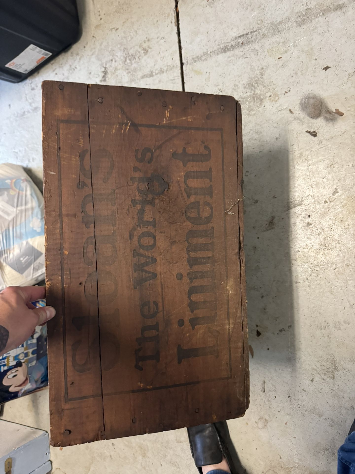 Antique wooden box