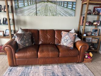 Leather Couch & Love Seat