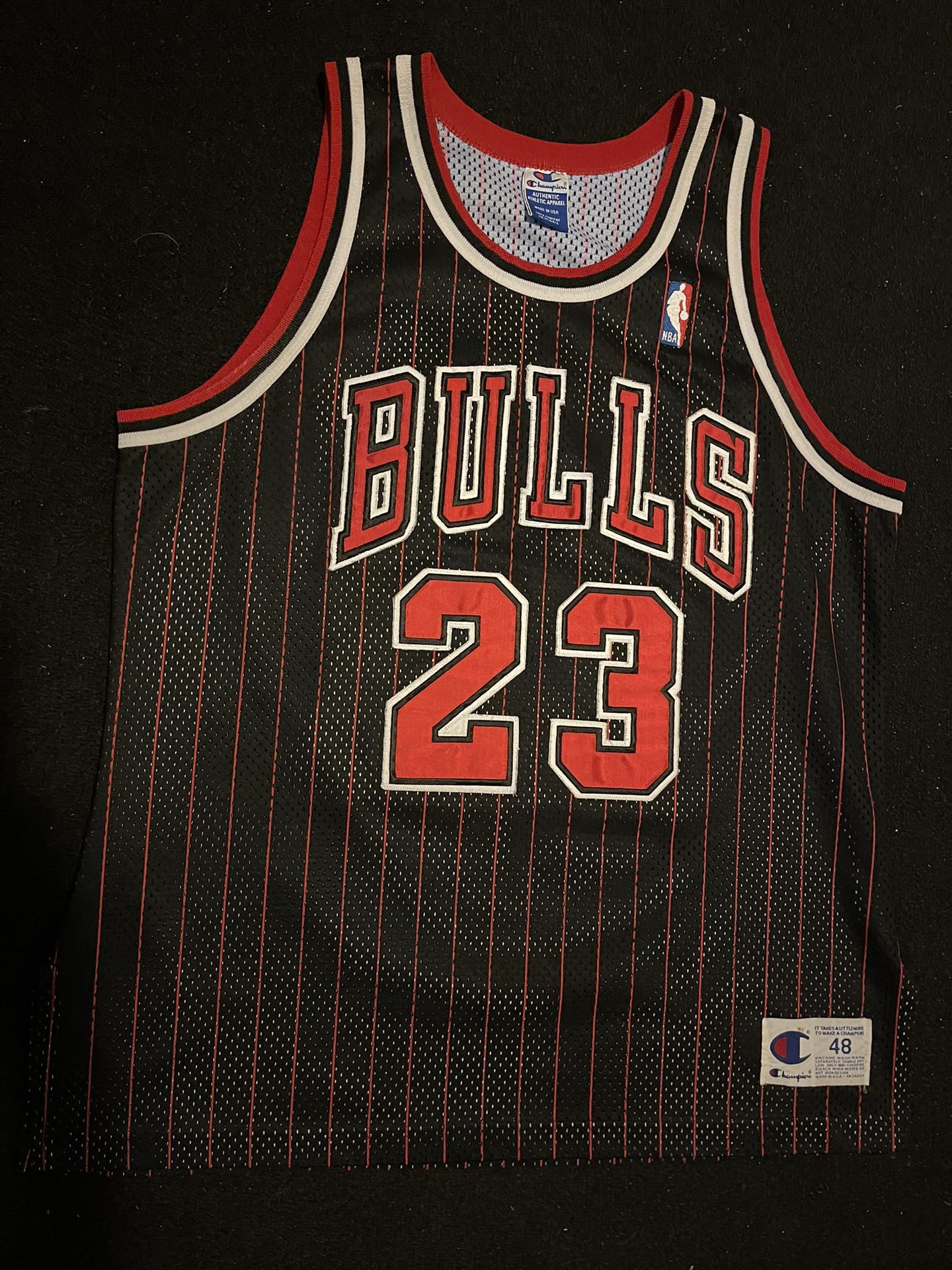 Authentic Champion Chicago Bulls Jordan Jersey Sz 48