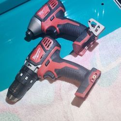 Milwaukee Hammer Drill And Impact Drill  ""No Battery No Charger  $115 