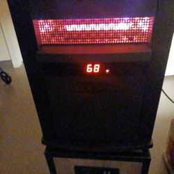 Heater 1500 W Smart Life Brand New Mahogany Oak Body With American Steel Great Front Cool Touch Nice Fan And Heater With Filter New! Digital!