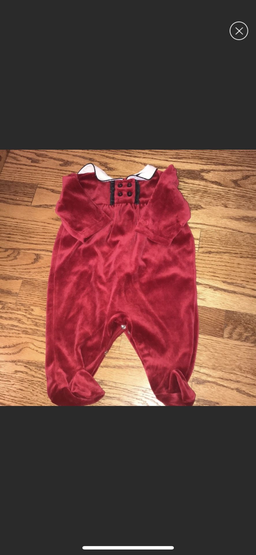 Ralph Lauren baby girl clothing size 6 months onesie velour new never worn