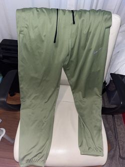 Olive green dri fit Nike sweats
