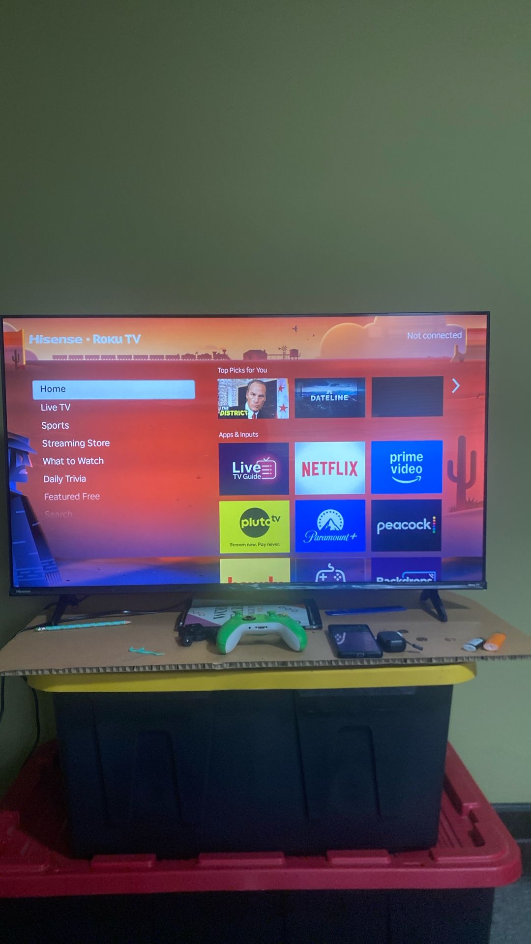 43’ In Hisense Roku Tv