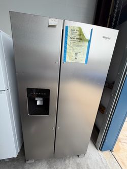 Whirlpool Side-by-Side Refrigerator Stainless Steel