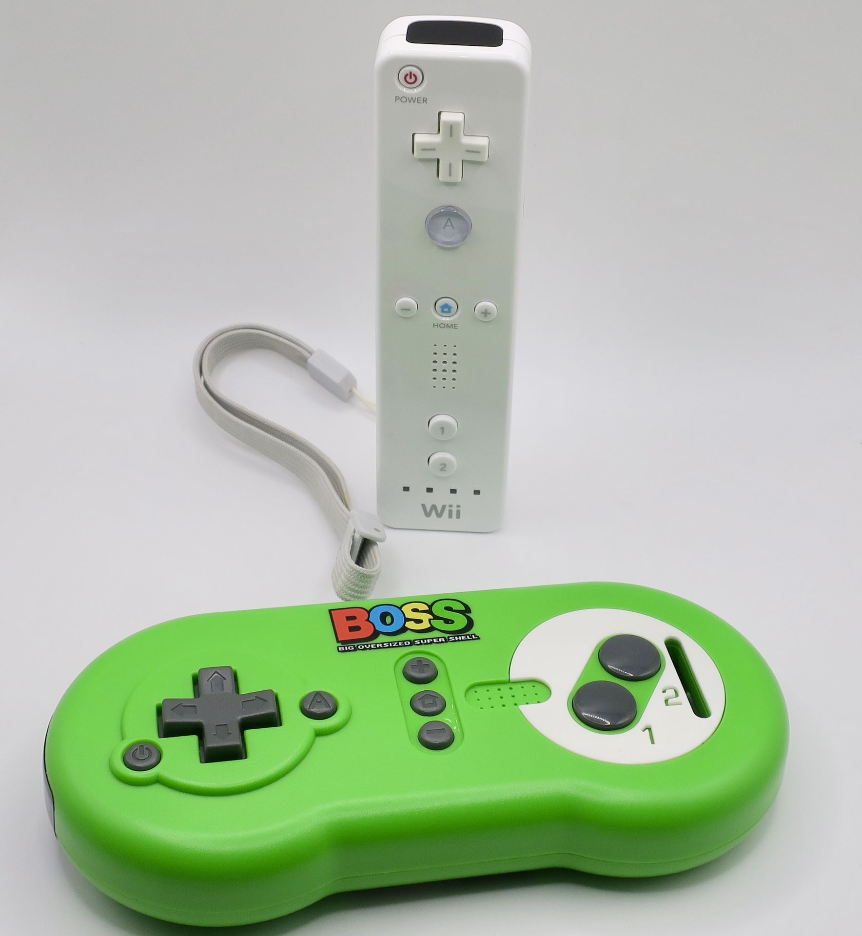 Nintendo Wii Controller With BOSS (SNES Style) Controller