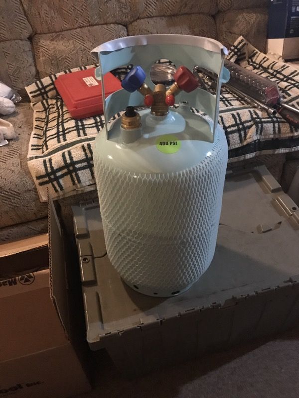 Freon recover tank
