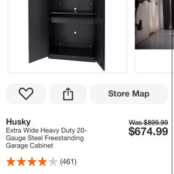 Husky Extra Wide Heavy Duty 20-Gauge Steel Free