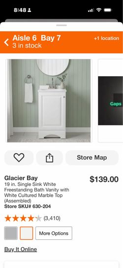 19 in. Single Sink Pearl Gray Freestanding Bath Vanity with White Cultured Marble Top