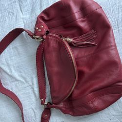 Onna Ehrlich Red Hobo Bag