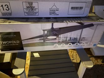 Twofold outdoor ceiling fan