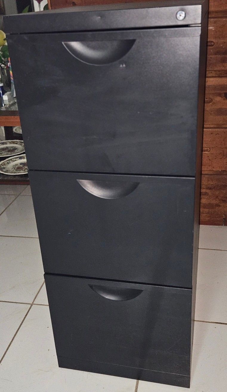 Inside wide is 13" Metal Filing Cabinet W16 H41 D20
Will fit in 4 door cas.
