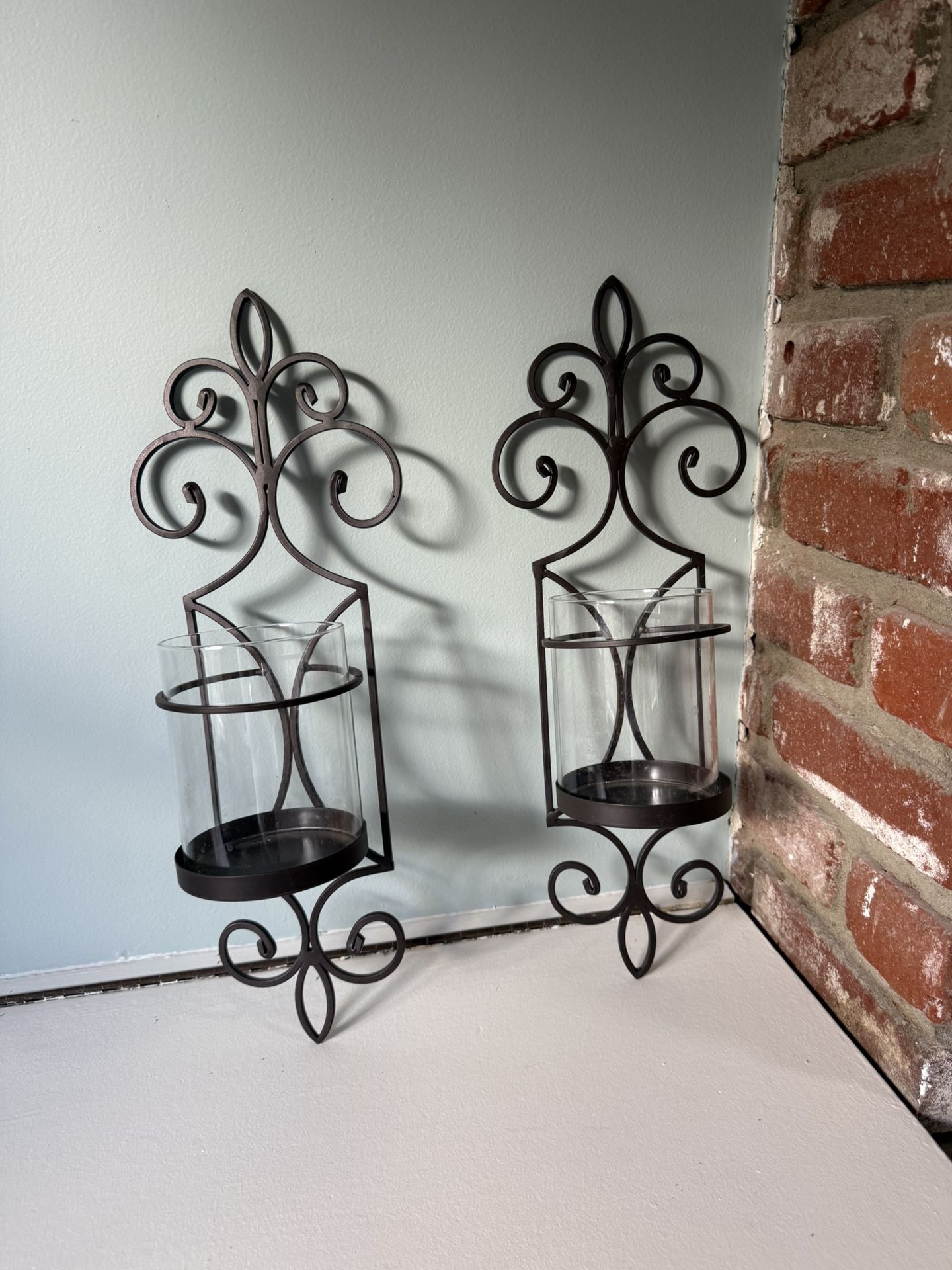 Black Rod Iron Wall Sconces