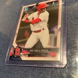 2018 Bowman Chrome Adolis Garcia 1st Bowman