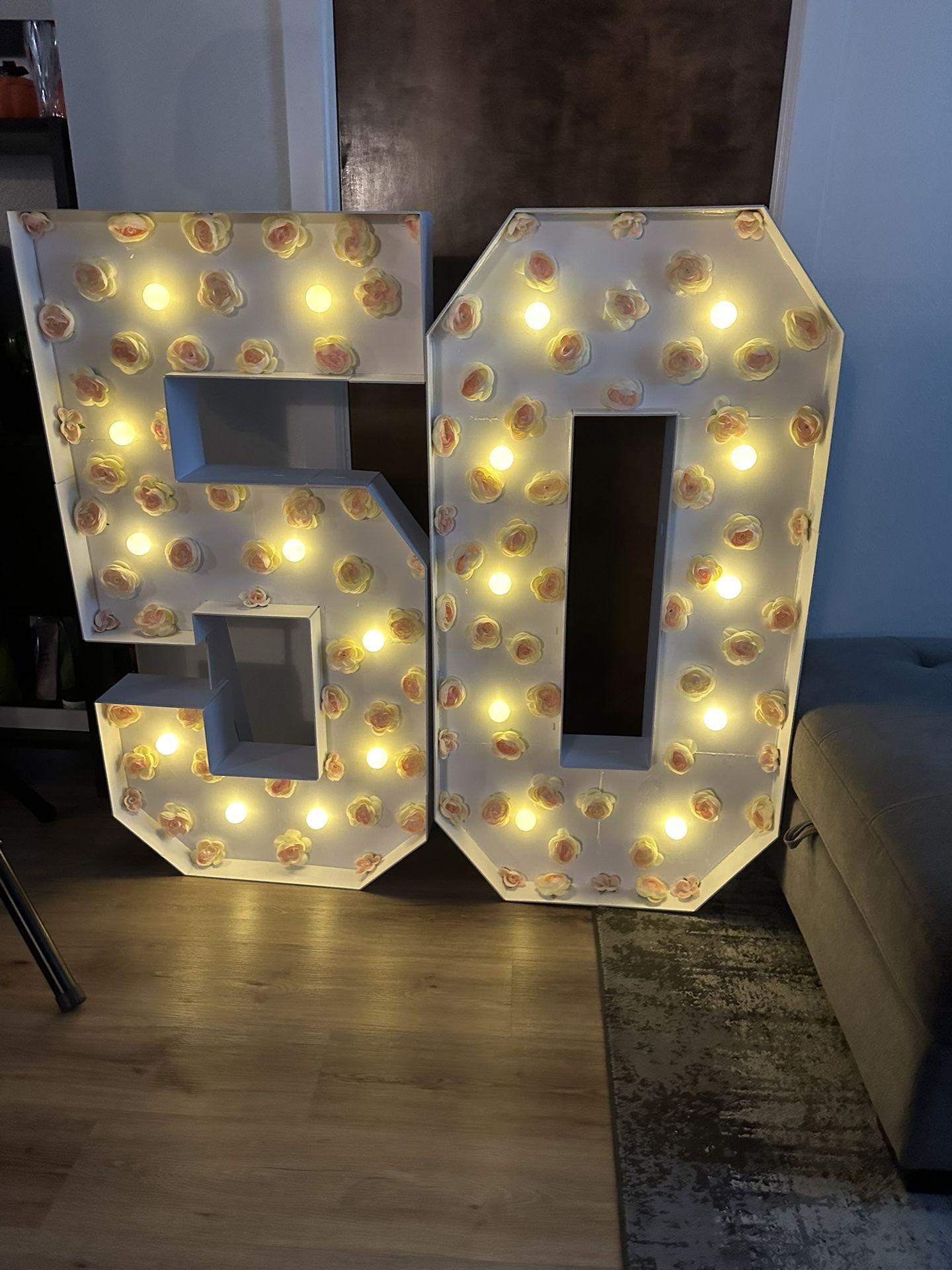 Large Light Up Numbers 