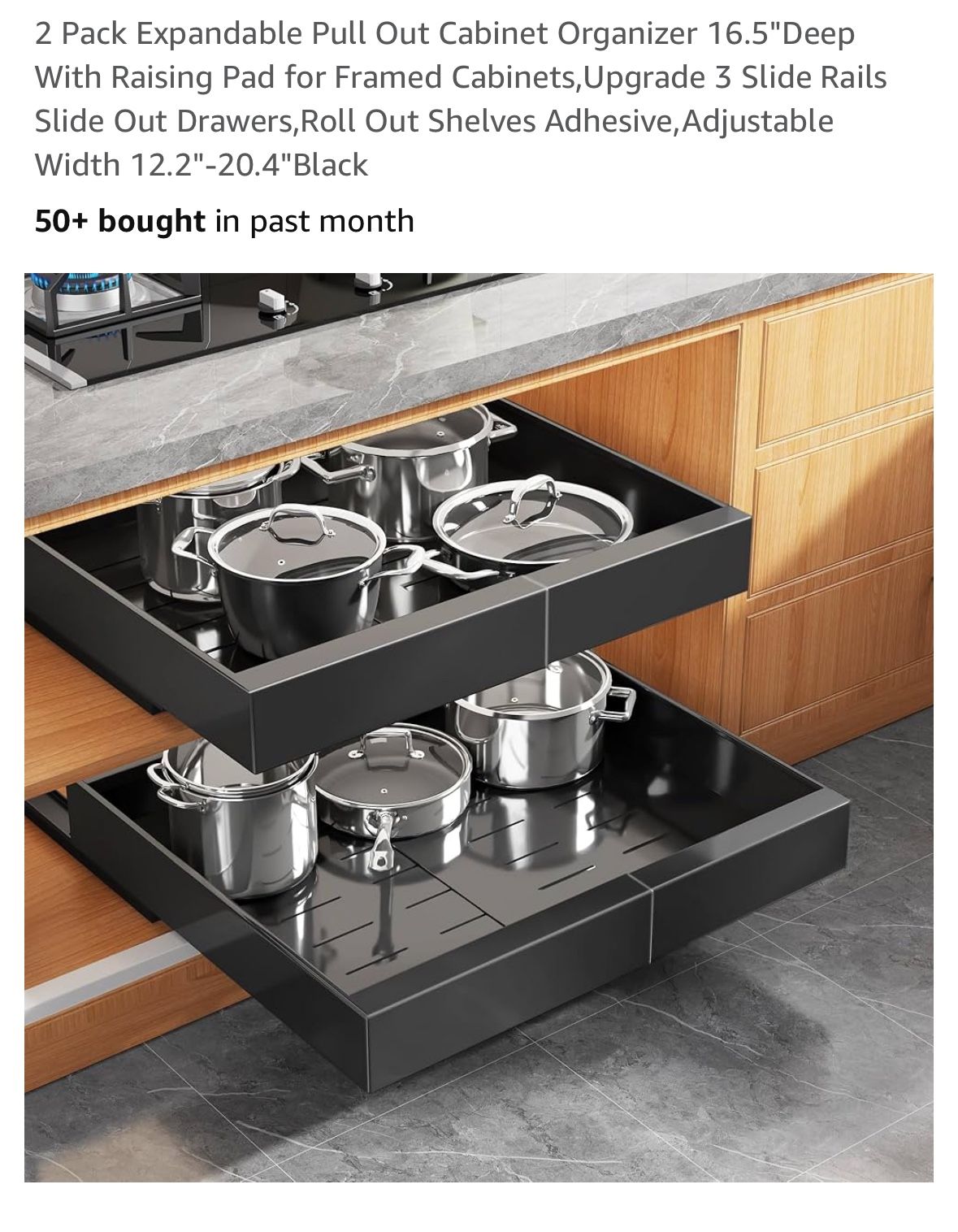 Expandable Pull Out Cabinet Organizer
