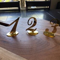 Wedding or Party Table Numbers 