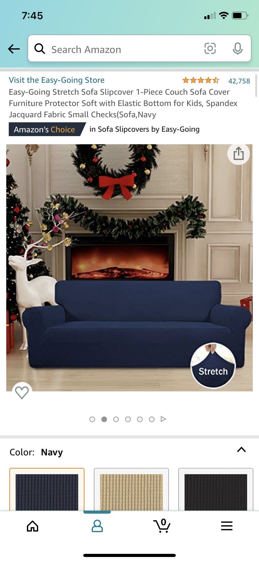 Navy Blue Sofa Couch And Ottoman Cover