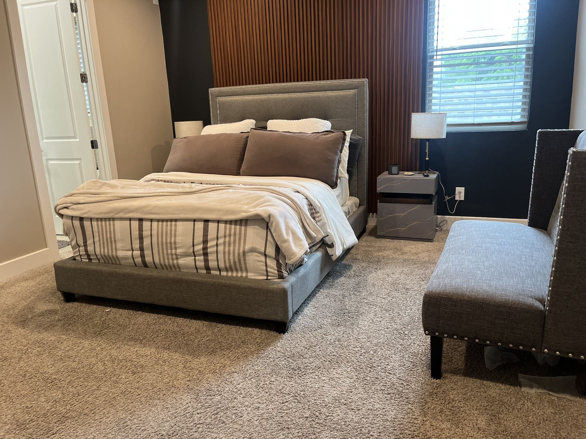 Queen Bed Frame + Mattress