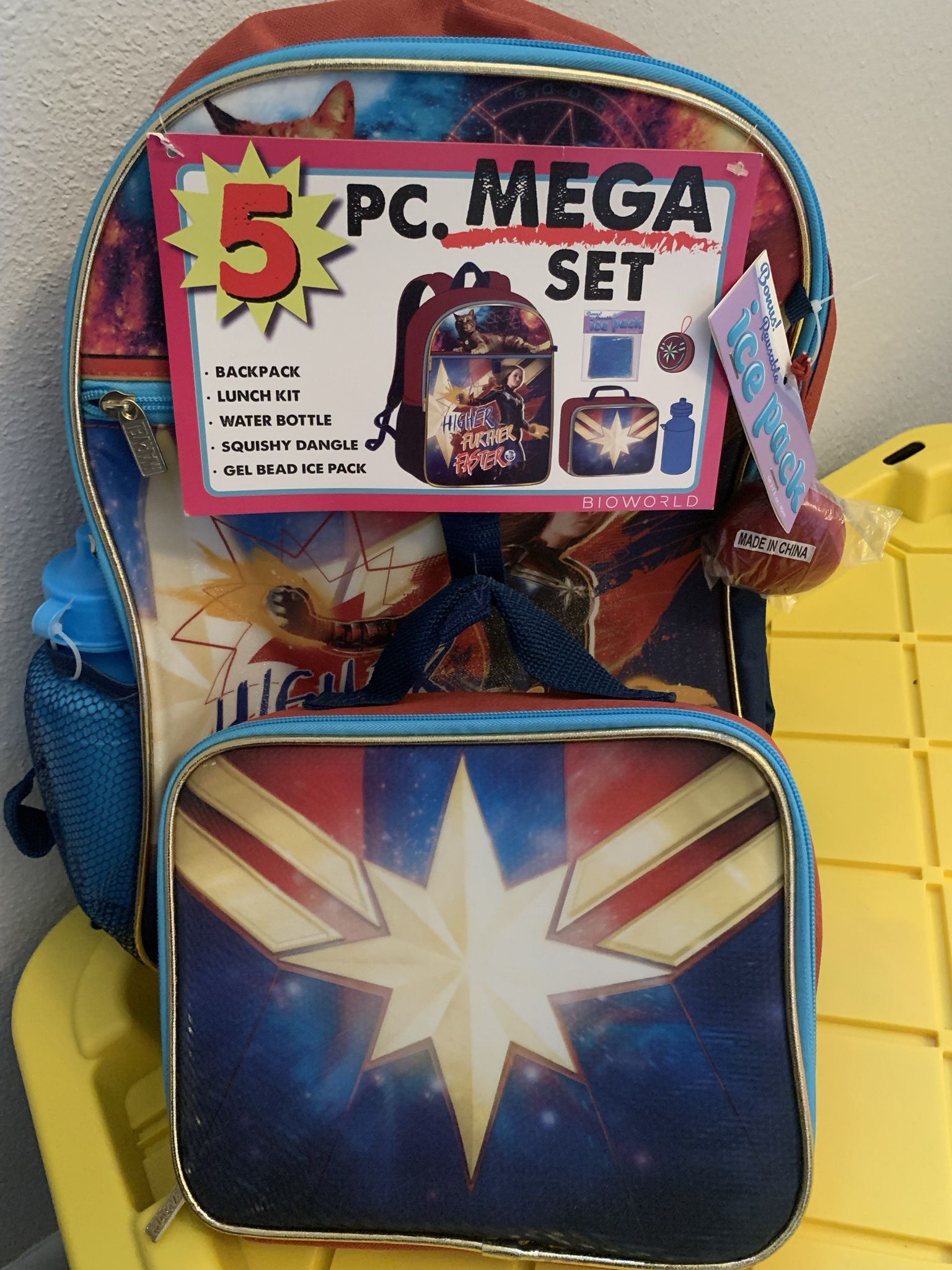 Captain marvel Backpack. $12