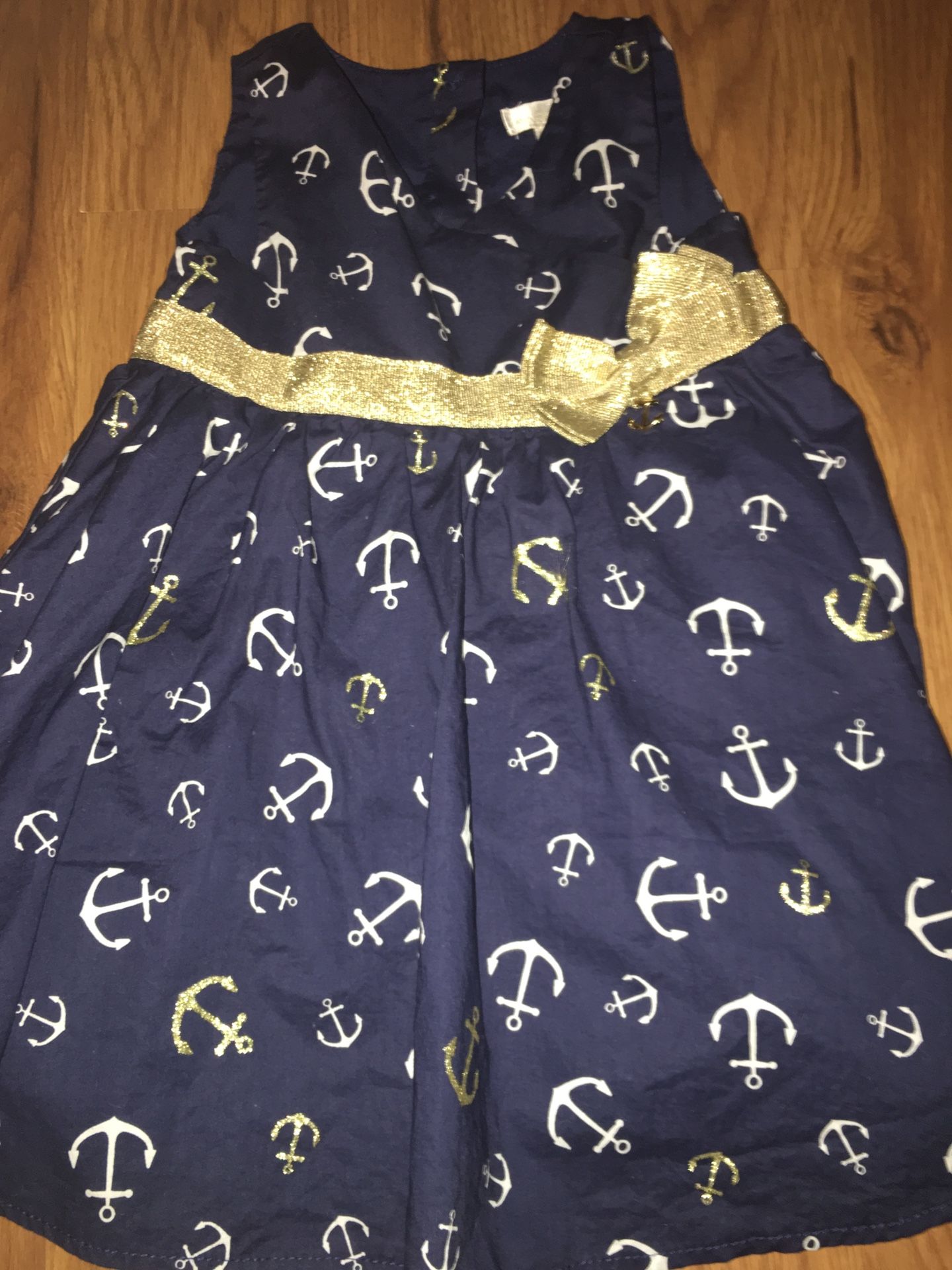 infant beach theme summer/ Spring dress/ anchor dress