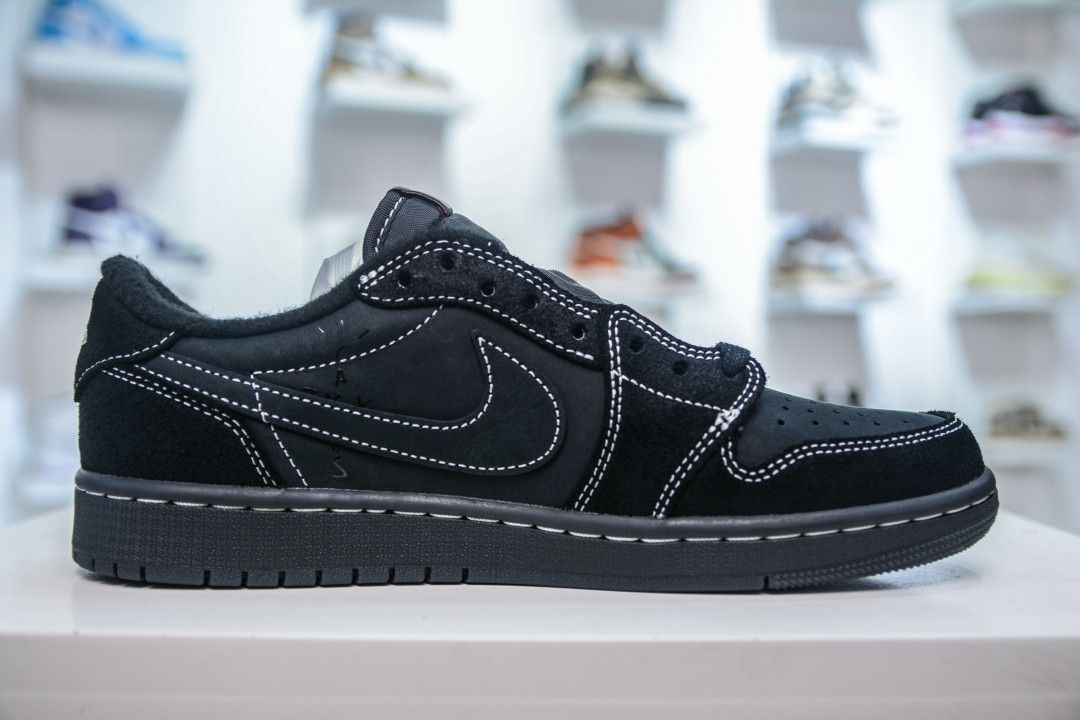 A pair of black shoes