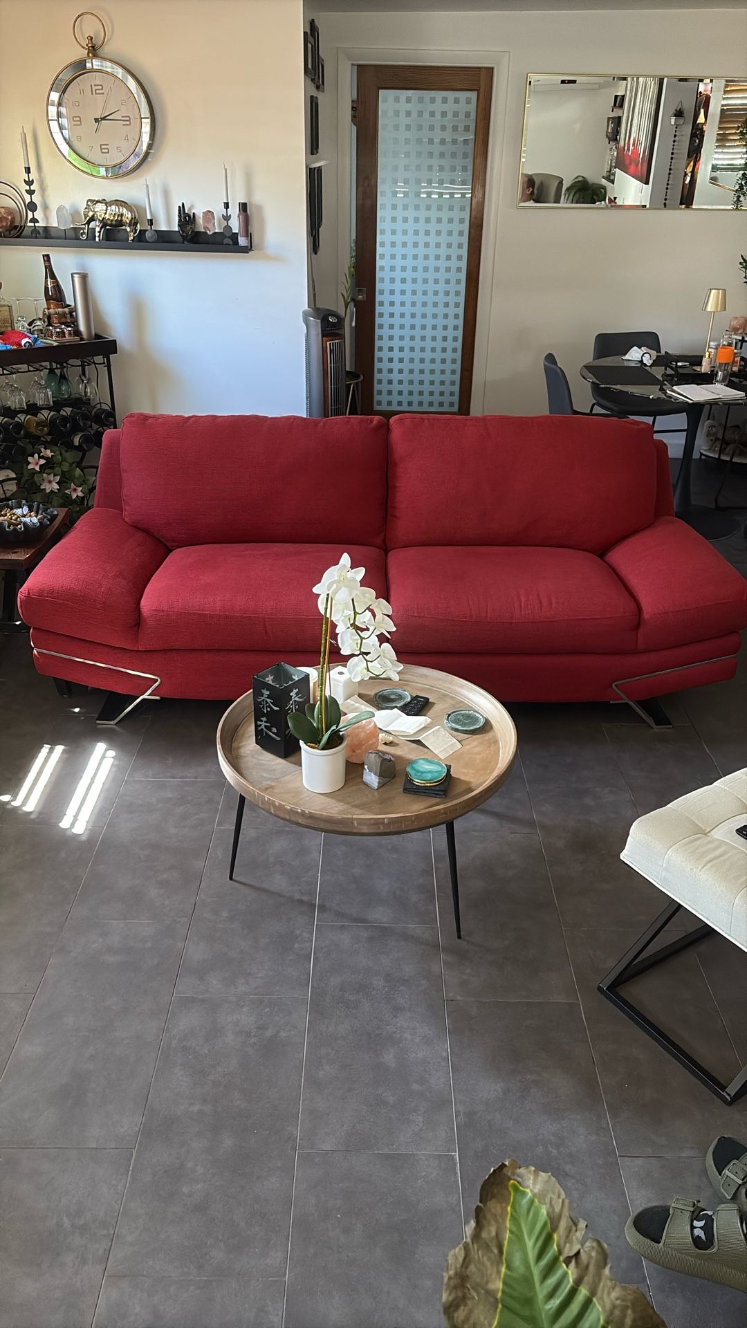 Red Couch Great Condition 
