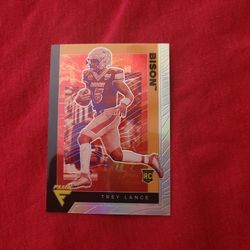 Trey Lance Flux Sliver Rookie Card 