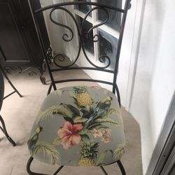 Pier One Metal 37” Table W/ 2 Chairs