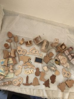 Lots of wood pieces for crafts