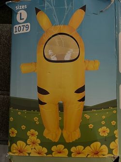 Pikachu Inflatable Costume Size Large