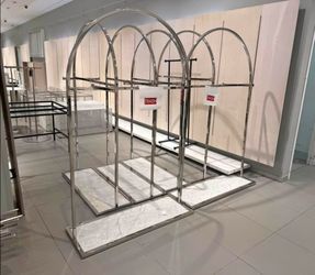 Metal & Marble clothes rack
