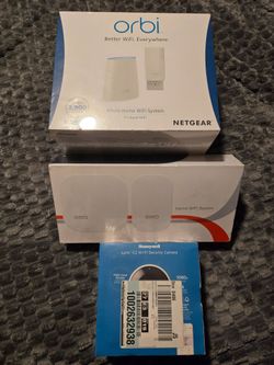 NEW Home WiFi & Security Camera Bundle – Orbi, eero, Honeywell & Motorola